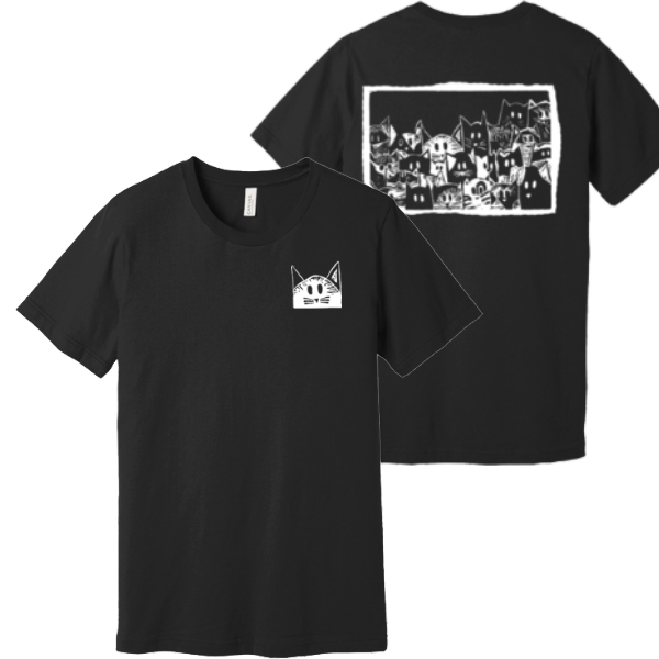 Dinner? Kitty Tee - Full Back Design